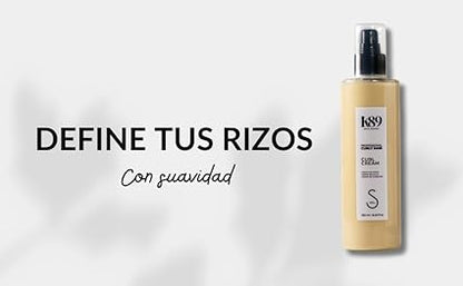 K89 - Professional Curly Hair Curl Cream Crema Definidora de Rizos con Aceite de Argán 250 ml - Define Rizos y Ondas sin Rigidez - Método Curly