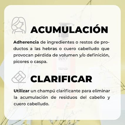 K89 - Professional Curly Hair Final Wash-Reset Champú Clarificante con Aceite de Argán 500 ml - Último Lavado del Método Curly - Elimina Residuos