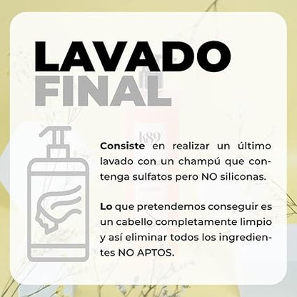 K89 - Professional Curly Hair Final Wash-Reset Champú Clarificante con Aceite de Argán 500 ml - Último Lavado del Método Curly - Elimina Residuos