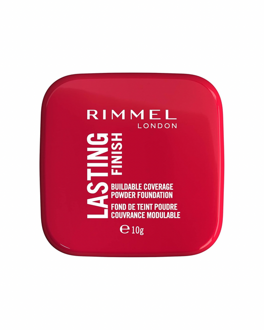 RIMMEL LONDON - Lasting Finish Base de Maquillaje Compacta en Polvo Tono 003 Sesame 10 g - Cobertura Media Modulable y Acabado Natural - Controla los Brillos sin Resecar - Fórmula Vegana y de Larga Duración