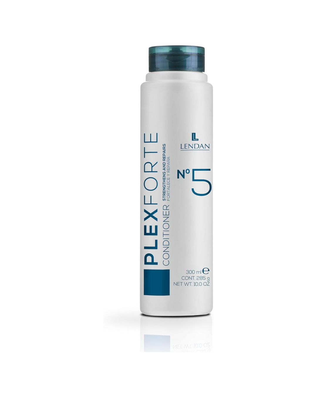 LENDAN - Plex Forte Nº5 Conditioner Acondicionador en Crema 300 ml - Cabello Dañado y Tratado - con Tecnología Plexforte - Reduce la Rotura y Devuelve la Fuerza - Aporta Brillo, Suavidad y Antifrizz