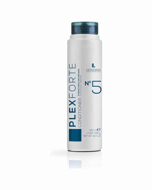 LENDAN - Plex Forte Nº5 Conditioner Acondicionador en Crema 300 ml - Cabello Dañado y Tratado - con Tecnología Plexforte - Reduce la Rotura y Devuelve la Fuerza - Aporta Brillo, Suavidad y Antifrizz
