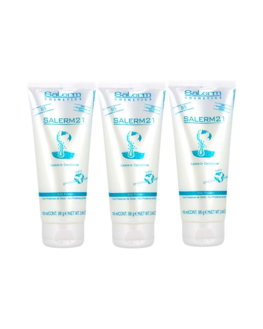 Salerm 21 Acondicionador y Mascarilla Sin Aclarado con Proteína de Seda y Provitamina B5 100 ml (Pack de 3)