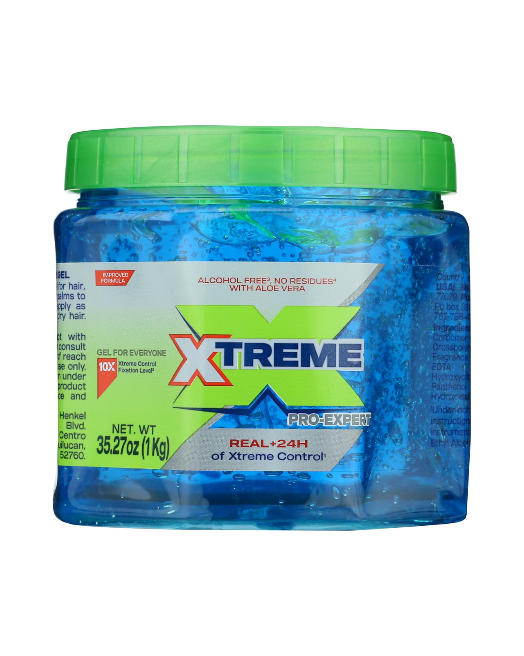 Wet Line Xtreme Professional Styling Gel Extra Hold Azul – 1 kg (35.26 oz)