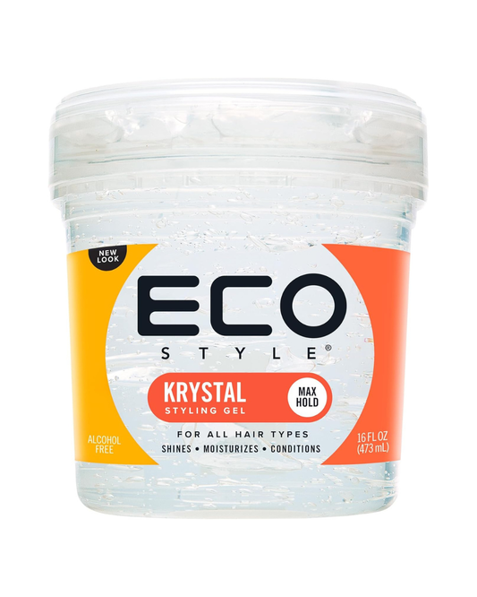 Eco Styler Krystal Styling Gel 473 ml – Gel de Fijación Transparente y Máximo Control