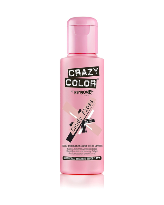 Crazy Color Candy Floss no 65, 100ml - Crema colorante Rosa brillante