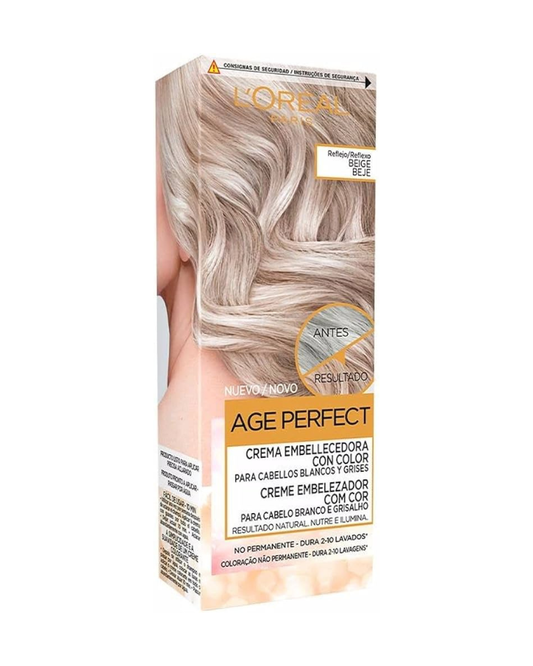 L'Oreal Paris Age Perfect Crema Embellecedora con Color, Tono Beige