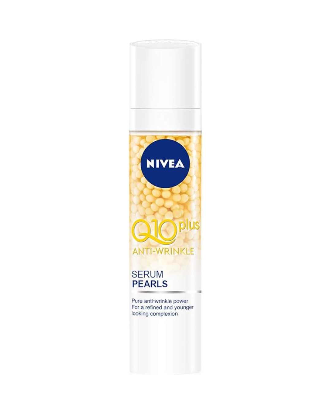 NIVEA Q10 Power Serum Perlas Antiarrugas + Firmeza, sérum facial antiarrugas con creatina, ácido hialurónico y coenzima Q10, sérum reafirmante