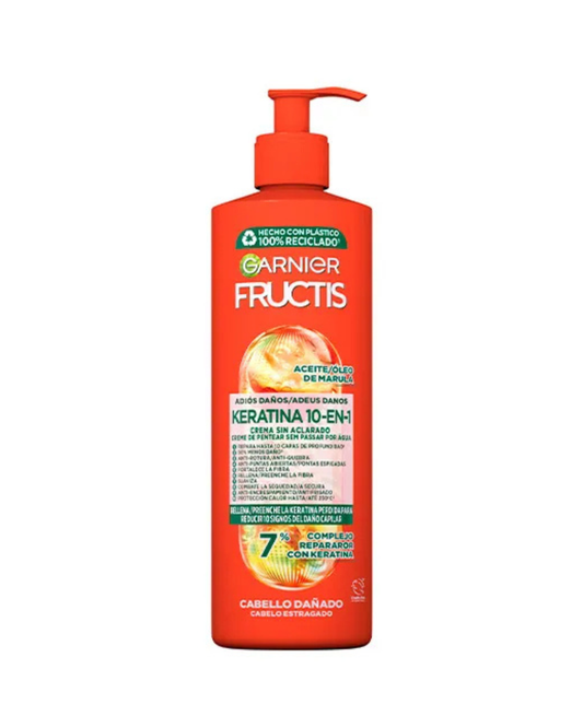 Garnier Fructis Goodbye Damage 10 en 1 – Leave-In Sin Aclarado para Cabello Dañado – 400 ml