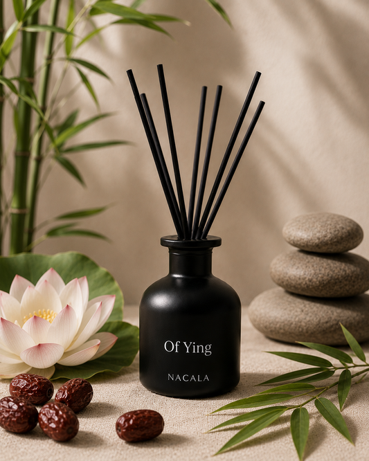 Ambientador mikado 150ml NACALA - Of Ying - Aroma Zen Relajante a Flor de Loto y Azufaifo - Fragancia Fresca para Calma y Bienestar