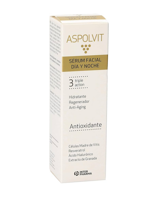ASPOLVIT Sérum Facial Día y Noche Triple Acción – 30 ml