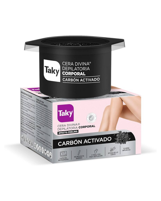 TAKY cera depilatoria corporal con carbón activado tarro 300 gr