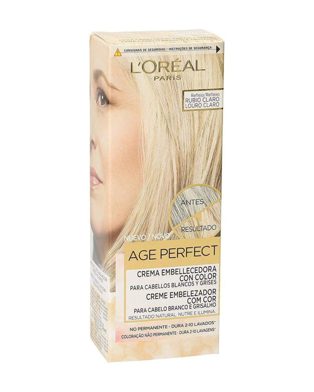 L'Oreal Paris Age Perfect Crema Embellecedora con Color, Tono Rubio Claro