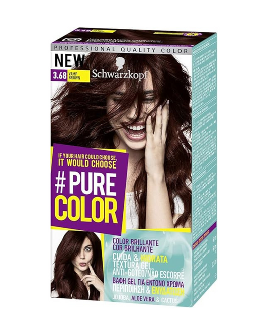 Pure Color - Tono 3.68 Vamp Brown - Coloración Permamente - Schwarzkopf