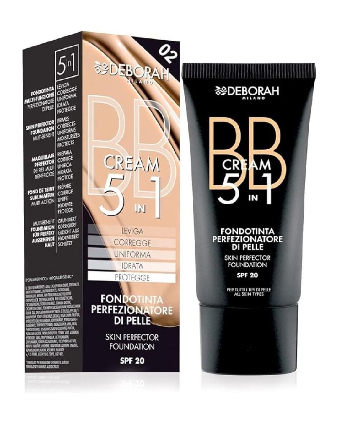 BB Cream 5 en 1 Paleta de maquillaje - Deborah Milano