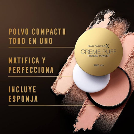 Max Factor Creme Puff, Polvo Compacto, Tono 5 Translucent, 14 g