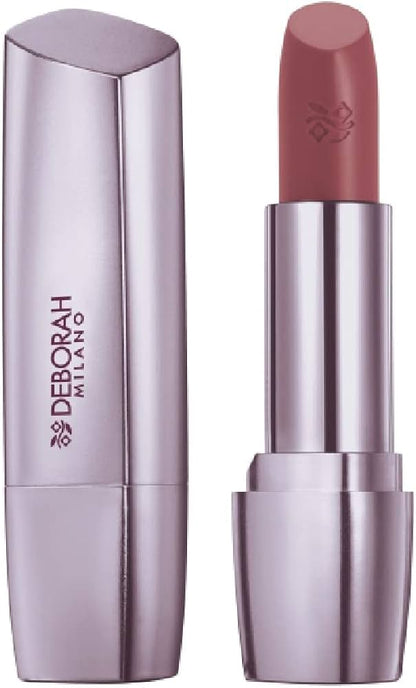 Deborah Milano Red Long Lasting Lipstick – Pintalabios larga duración con aroma frutal