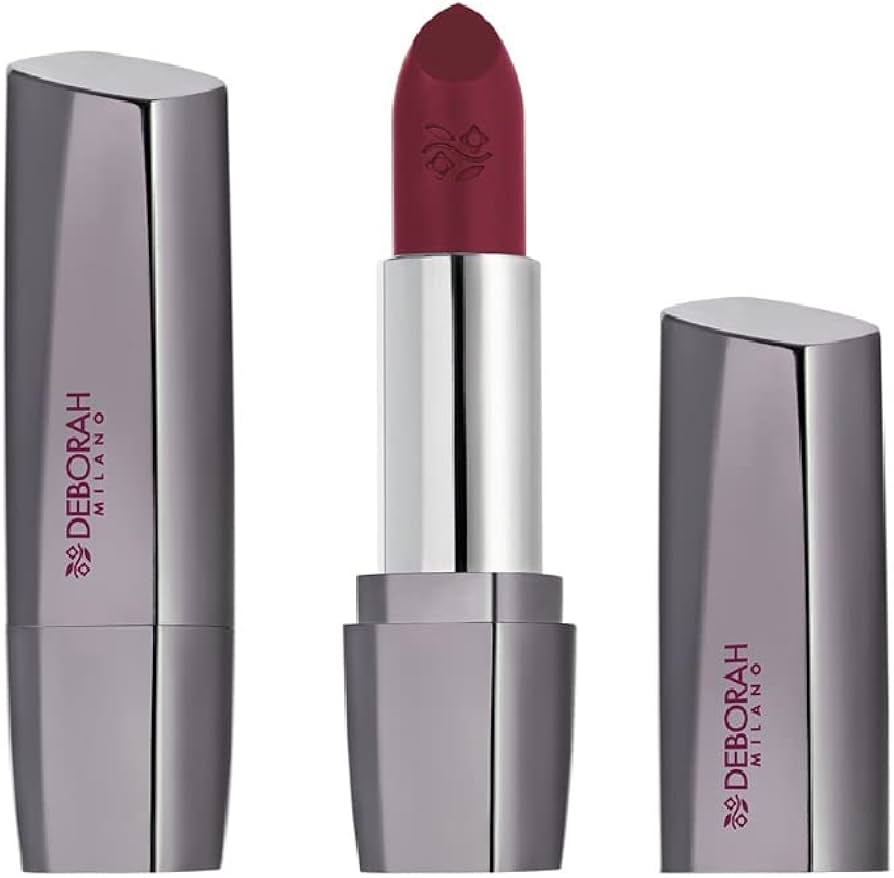 Deborah Milano Red Long Lasting Lipstick – Pintalabios larga duración con aroma frutal