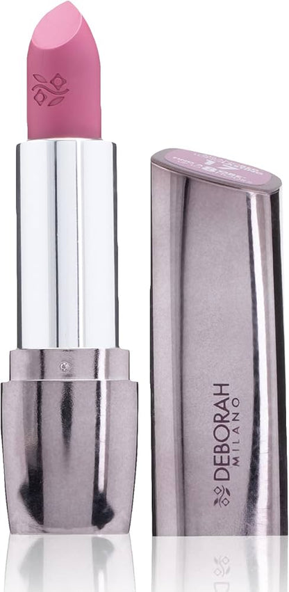 Deborah Milano Red Long Lasting Lipstick – Pintalabios larga duración con aroma frutal