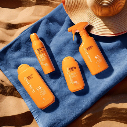 GISÈLE DENIS - Protector Solar en Spray, 300 ml, Protección FPS15, Emulsión Bronceadora, Cuidado de Piel, Crema Solar, Hidrata la Piel, Resistente al Agua, para Uso Diario, Previene Manchas y Arrugas