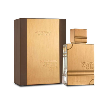 Al Haramain Amber Oud Gold Edition 60 ml | Eau de Parfum en spray unisex | Perfume árabe de larga duración para mujer | Aroma de lujo con ámbar y oud | Fragancia afrutada fresca | Perfumes de los EAU
