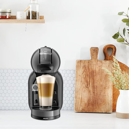 Krups Nescafé Dolce Gusto Mini Me Cafetera, capacidad 0.8 L, bebidas frías o calientes, Play&Select, Thermoblock, 35 tipos café, Negra, KP1238
