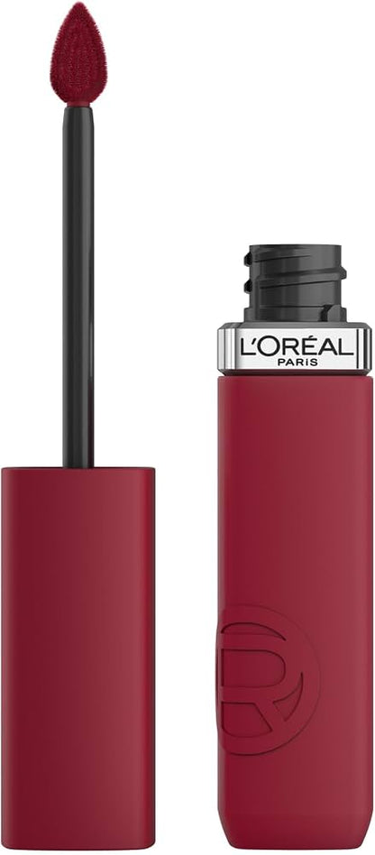L’Oréal Paris Infalible Matte Resistance – Pintalabios Líquido Mate de Larga Duración con Ácido Hialurónico