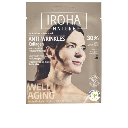 IROHA - Cosmética Facial - 100% COTTON FACE & NECK MASK