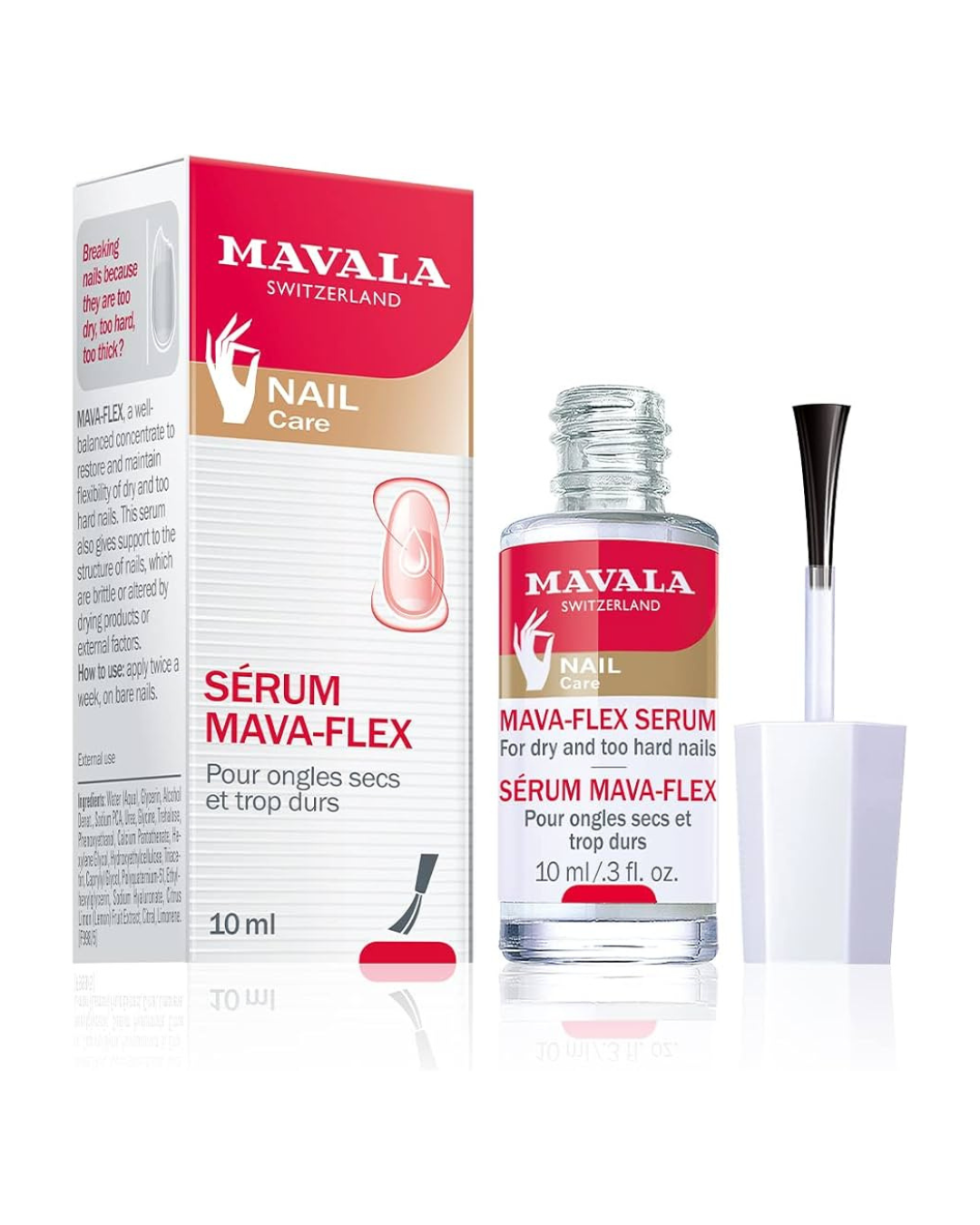 MAVALA Mava-flex Serum Para Uñas Secas Y Duras | Hidrata | Restaura | Mantiene La Flexibilidad De Las Uñas, 10 Mililitro
