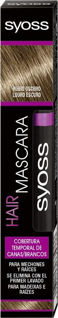 SYOSS Hair Mascara 16 ml – Cepillo Retoca Raíces & Mechones Canosos (Máscara de Coloración Temporal)