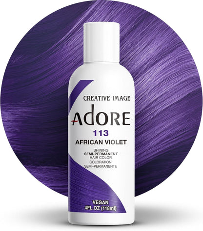 Adore Shining Semi-Permanent Hair Color – Tinte semipermanente (118 ml) | Color sin amoníaco y amplia gama de tonos