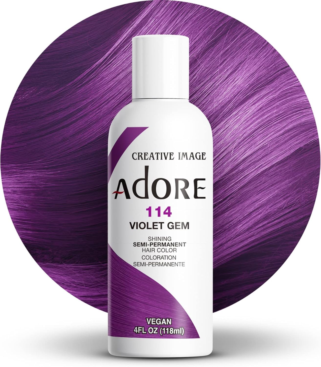 Adore Shining Semi-Permanent Hair Color – Tinte semipermanente (118 ml) | Color sin amoníaco y amplia gama de tonos