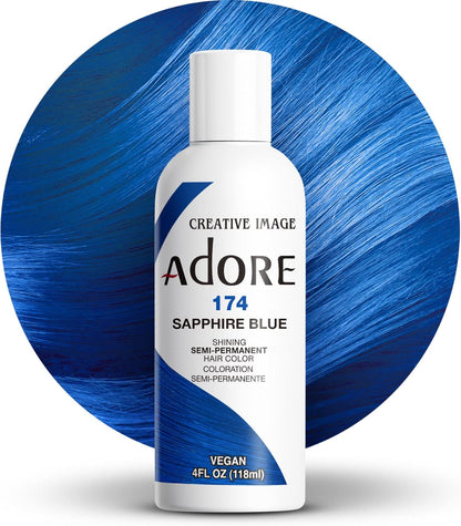 Adore Shining Semi-Permanent Hair Color – Tinte semipermanente (118 ml) | Color sin amoníaco y amplia gama de tonos