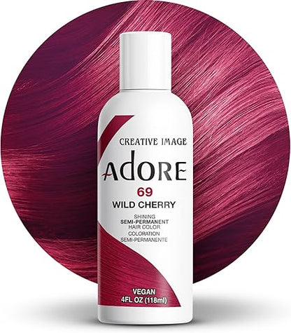 Adore Shining Semi-Permanent Hair Color – Tinte semipermanente (118 ml) | Color sin amoníaco y amplia gama de tonos