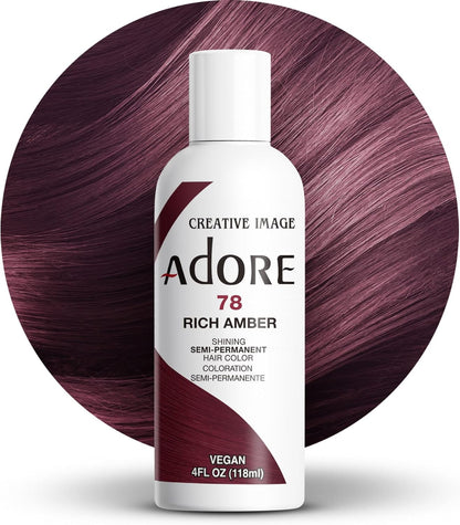 Adore Shining Semi-Permanent Hair Color – Tinte semipermanente (118 ml) | Color sin amoníaco y amplia gama de tonos