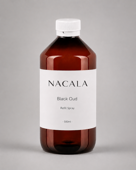 Ambientador de coche 20ml NACALA - Black Oud - Aroma Amaderado Especiado con Pachulí - Fragancia de Lujo para Despachos, Oficinas y Hoteles