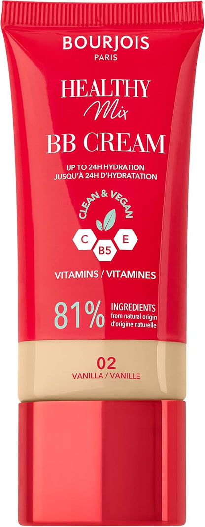 Bourjois Healthy Mix BB Cream Antifatiga Hidratante con Vitaminas A, C, E y B5 30 ml