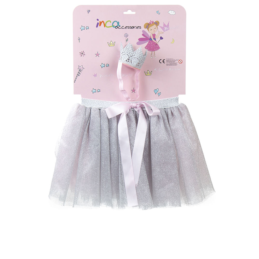 INCA - Bebé y Niños - TUTÚ PLATEADO Y CINTA CON CORONA LOTE