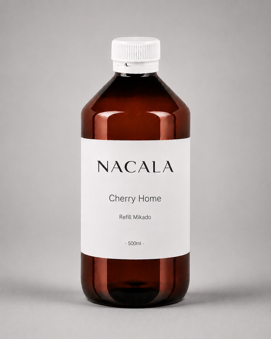 Ambientador mikado 150ml NACALA - Cherry Home - Inspirado en ZaraHome - Gourmand de Cereza y Piruleta Dulce y Acogedora para Toda la Casa