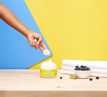 CURLS - Blueberry Bliss Reparative Hair Mask Mascarilla con Arándano, Manzanilla y Proteína de Soja 240 ml - Repara y Reduce la Rotura - Rizado y Afro