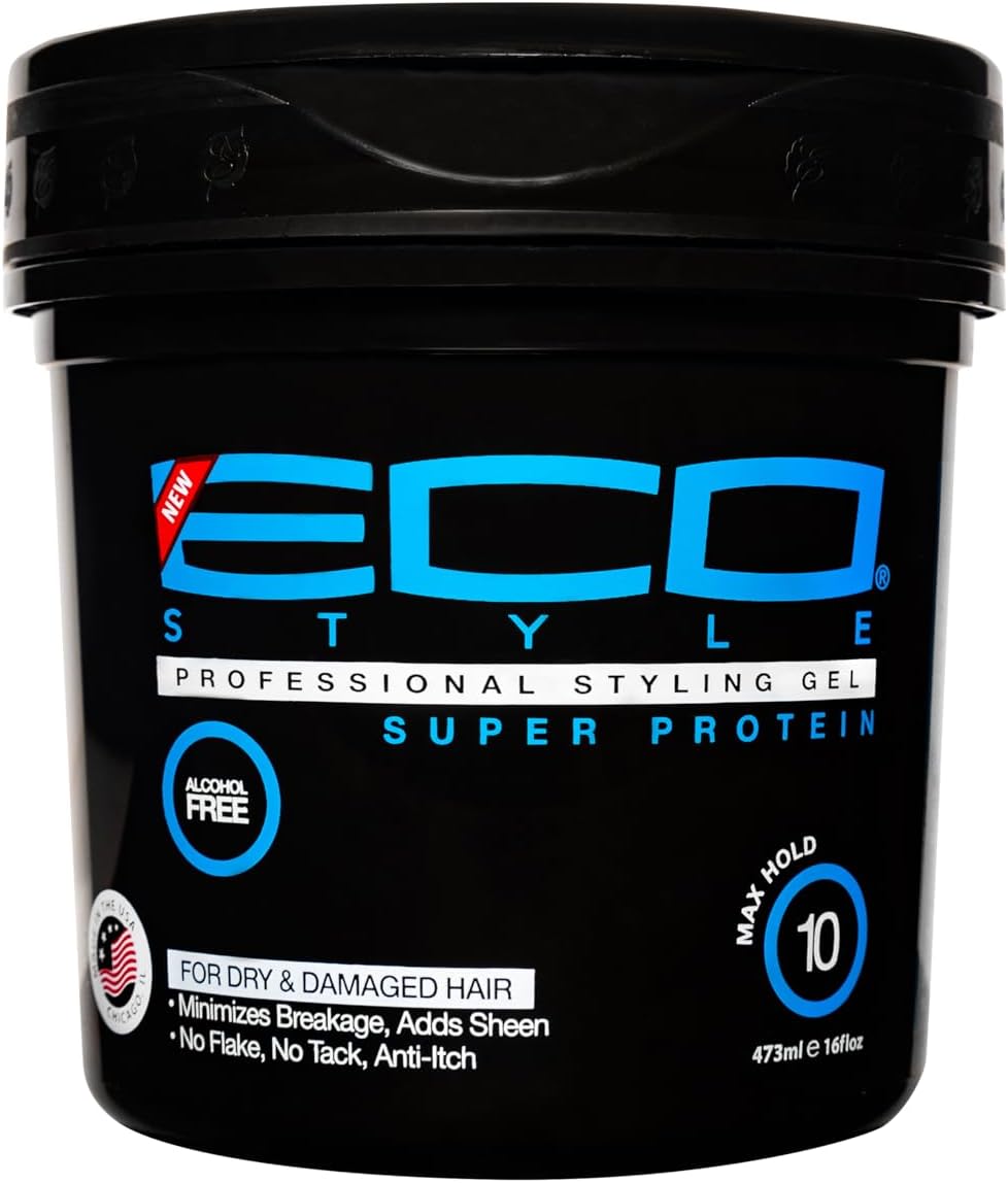 ECO Style Super Protein | Gel fijador con proteínas para definición, control del frizz y rizos con más estructura
