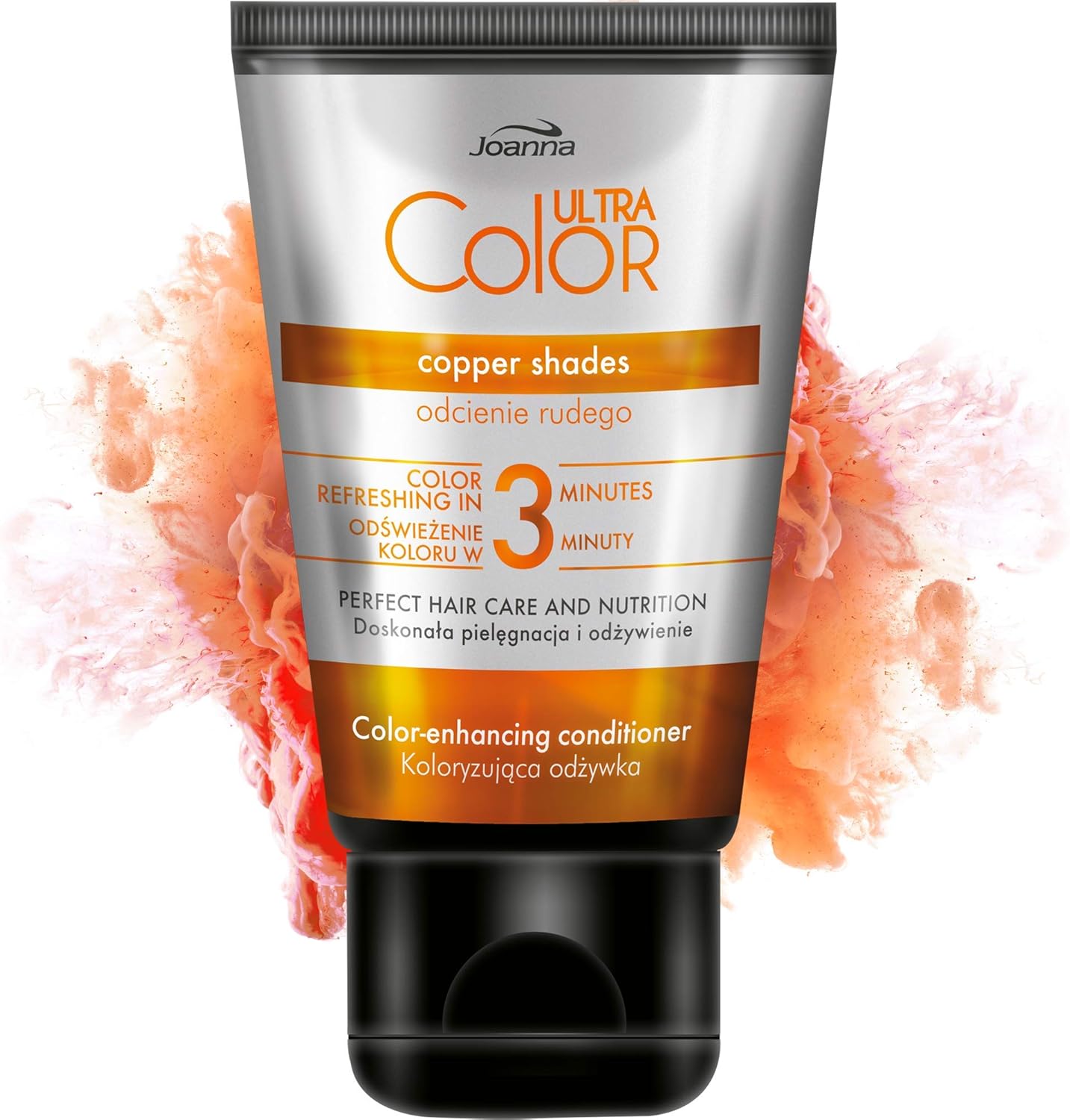 Joanna Ultra Color – Acondicionador protector del color para pelo rojo y cobrizo (100 ml) | Refresca e intensifica el tono en 3 minutos