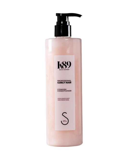 K89 - Professional Curly Hair Cowash Acondicionador Limpiador con Aceite de Argán 500 ml - Lava sin Champú e Hidrata el Rizo Seco - Método Curly