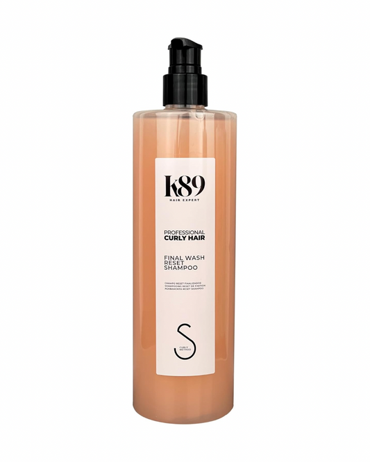K89 - Professional Curly Hair Final Wash-Reset Champú Clarificante con Aceite de Argán 500 ml - Último Lavado del Método Curly - Elimina Residuos
