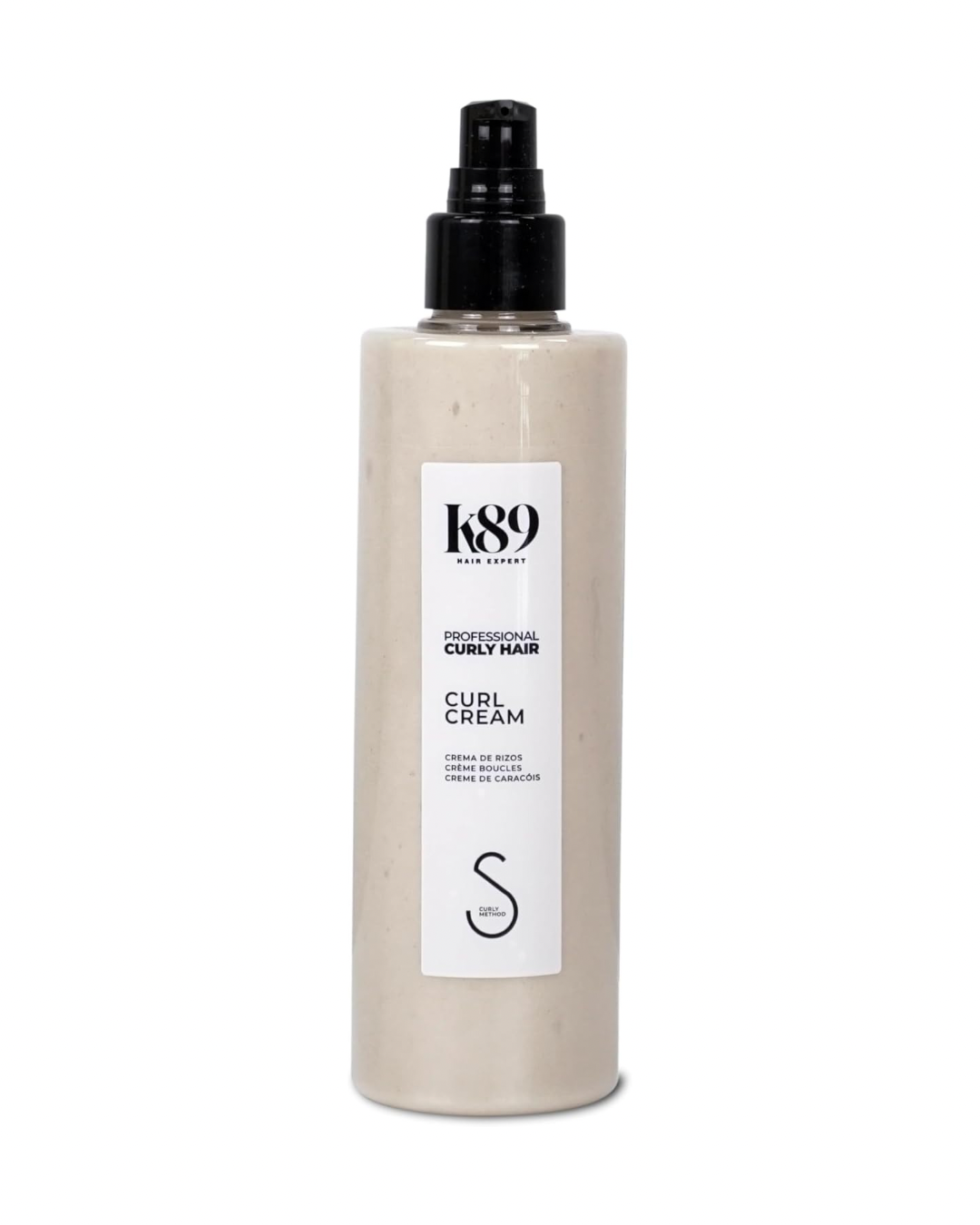 K89 - Professional Curly Hair Curl Cream Crema Definidora de Rizos con Aceite de Argán 250 ml - Define Rizos y Ondas sin Rigidez - Método Curly