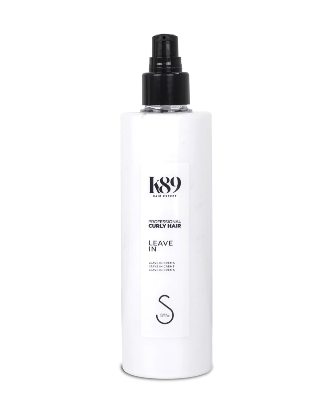 K89 - Professional Curly Hair Leave In Crema Acondicionadora sin Aclarado con Aceite de Argán 250ml - Desenreda y Sella la Hidratación - Método Curly