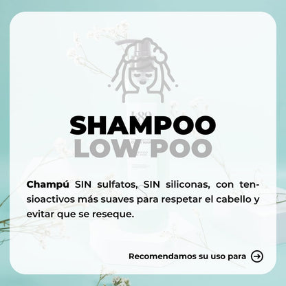 K89 - Professional Curly Hair Low Poo Champú sin Sulfatos con Aceite de Argán 500ml - Limpia sin Resecar el Cuero Cabelludo Sensible - Método Curly