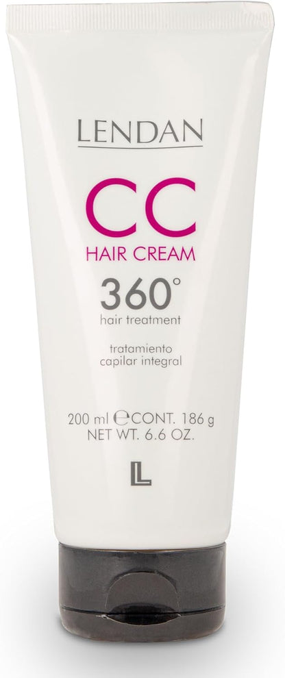 LENDAN - CC Hair Cream 360º Acondicionador sin Aclarado 50ml y 200ml - Tratamiento Capilar 10 en 1 - con Seda, Trigo y Queratina Hidrolizadas - Protector Térmico y del Color