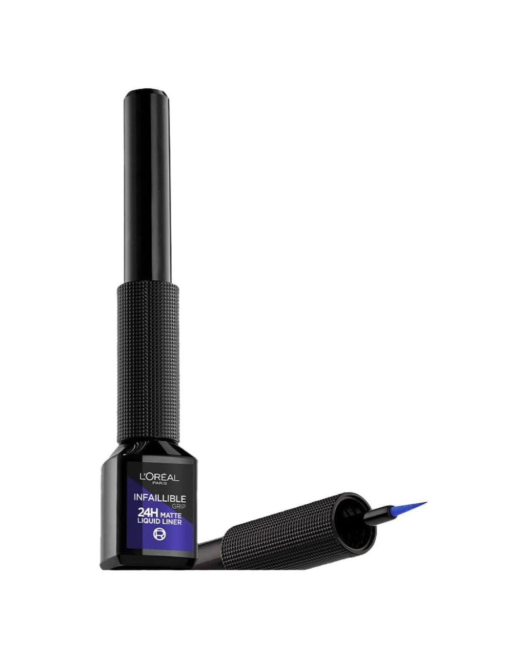 L'ORÉAL PARIS - Matte Signature Liner Delineador de Ojos Líquido Tono 02 Azul - Acabado Mate y Alta Pigmentación - Trazo Preciso y Larga Duración - Resistente al Agua