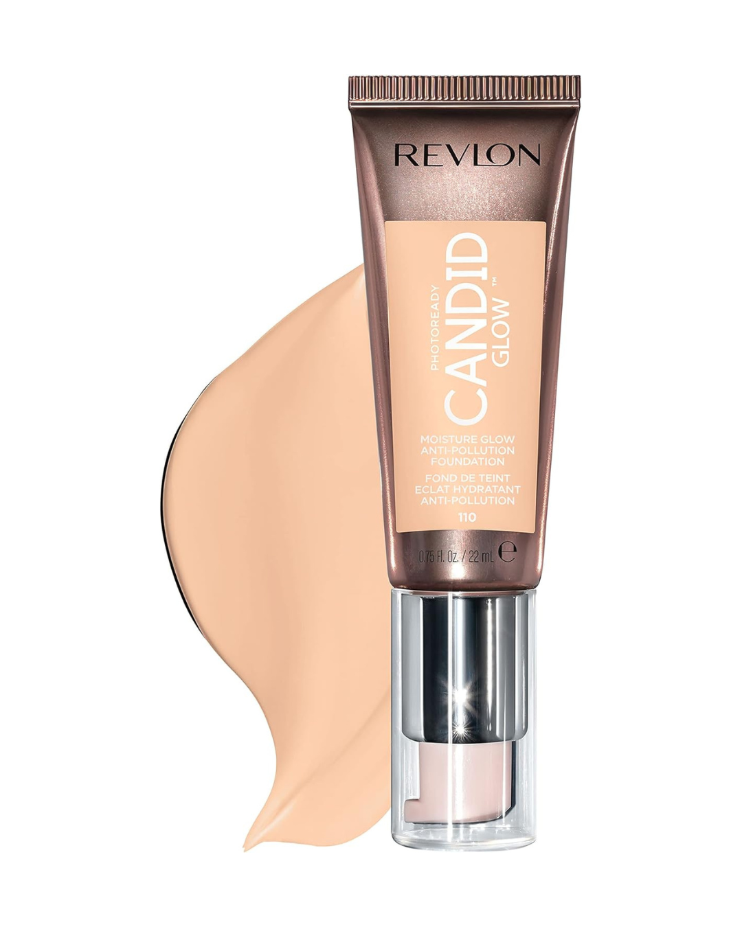 Revlon PhotoReady Candid Glow – Base de maquillaje tono Porcelain | Acabado luminoso natural, textura ligera y cobertura modulable